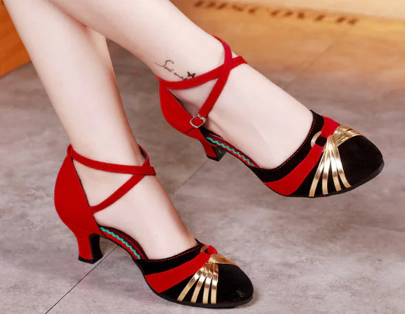 New Latin Dance Shoes for Women - Mid-High Heel Summer