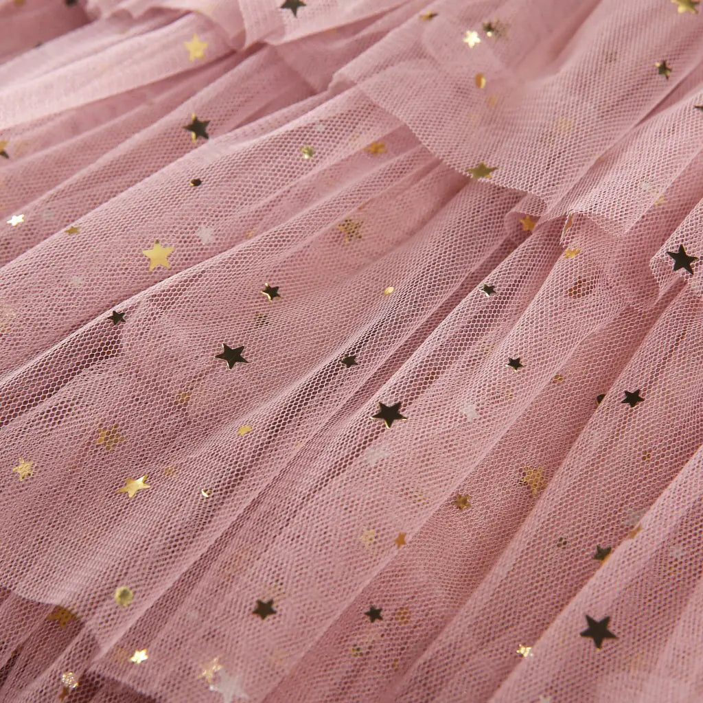 Lace Christmas Dress for Girls 3-8Y Party Gown
