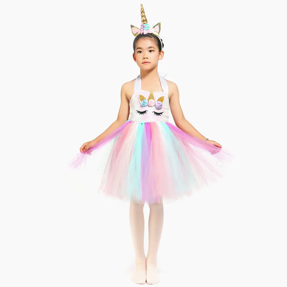 Unicorn Tutu Dress for Christmas Party and Rave