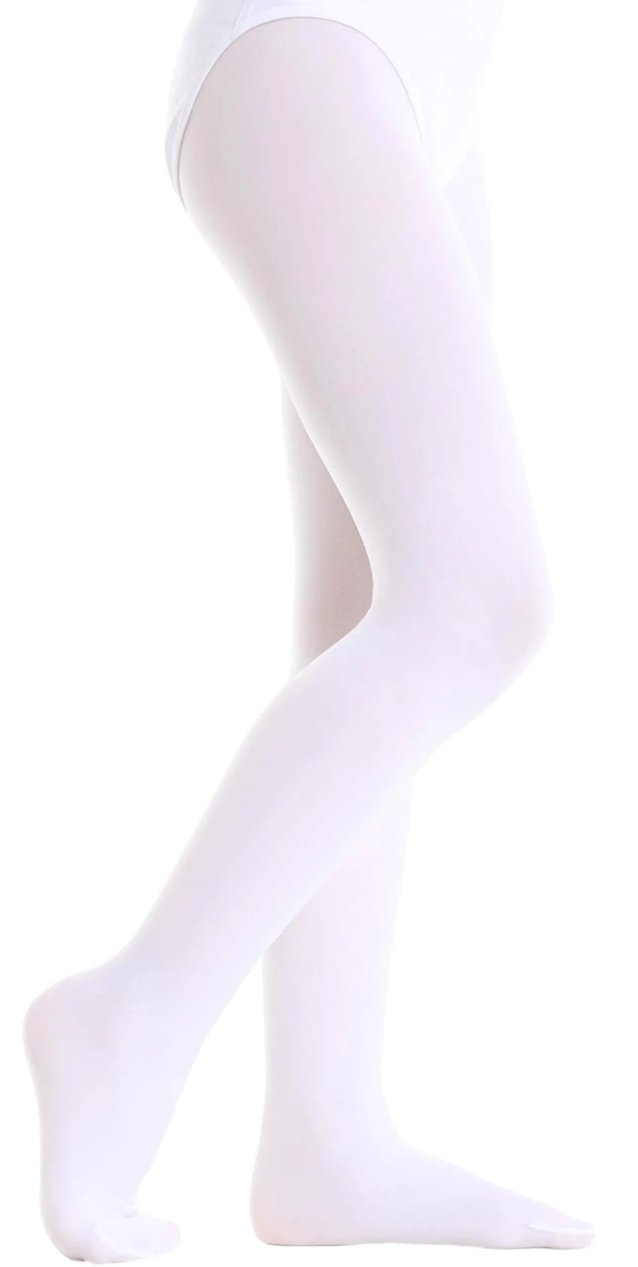 Yitoco Girls Dance Ballet Tights Leggings Ultra Soft for Kids School Stockings Footed Tights (1 Pairs White 9-13 Years YOTS01-W-1CL)