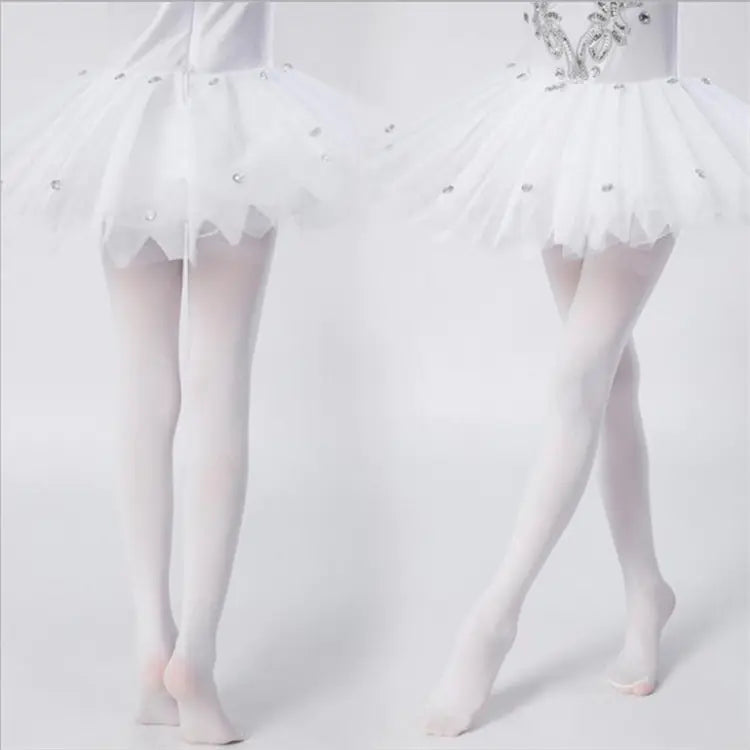80D Velvet Dance Tights for Kids' Ballet Performance