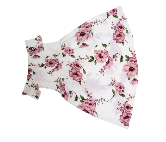 Off-Shoulder Printed Dress
