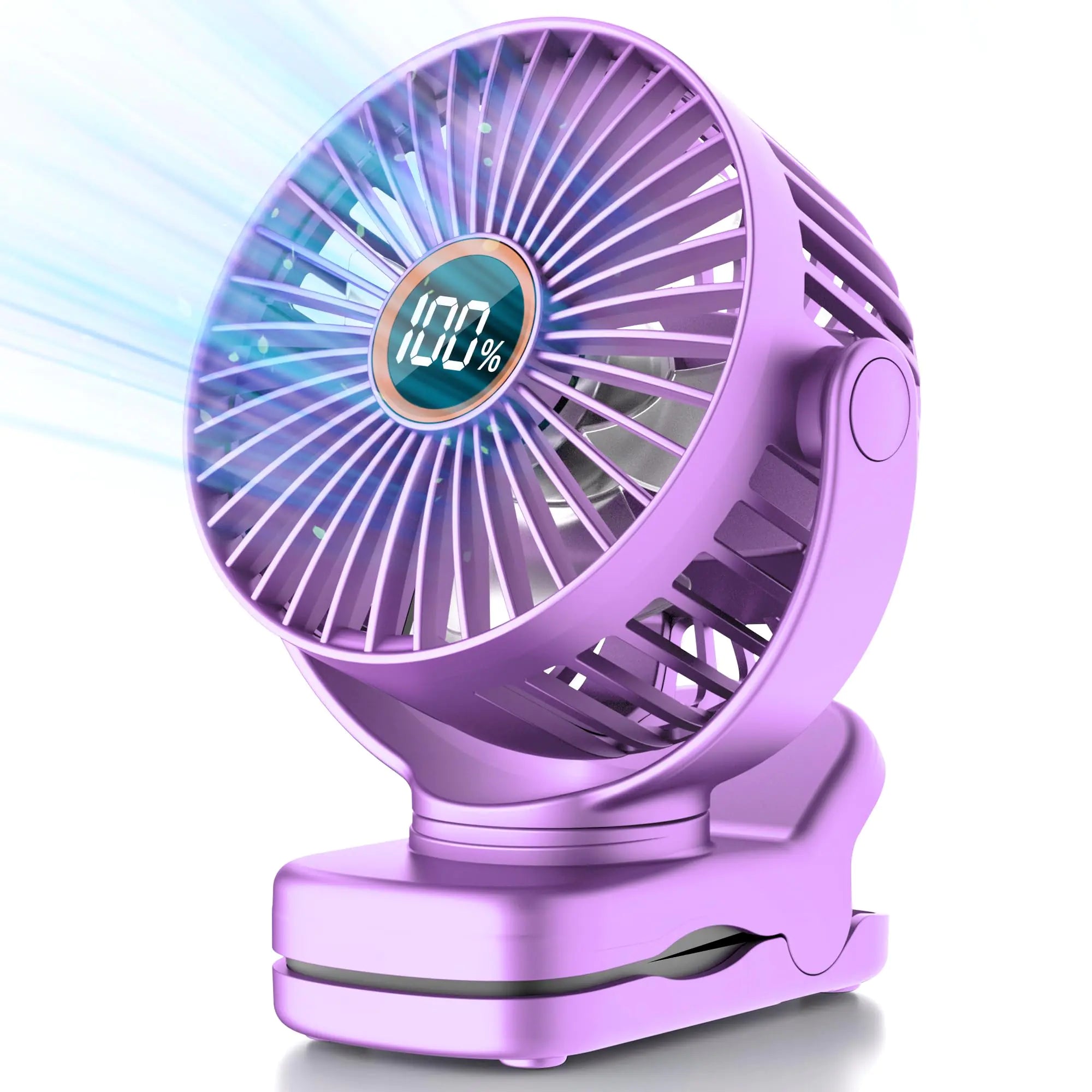 Mini Fan Portable Fan with 3 Speeds for 2000mAh Battery USB-C Rechargeable 3-Speed Quiet Operation Stylish Handheld Fan for Outdoors & Travel