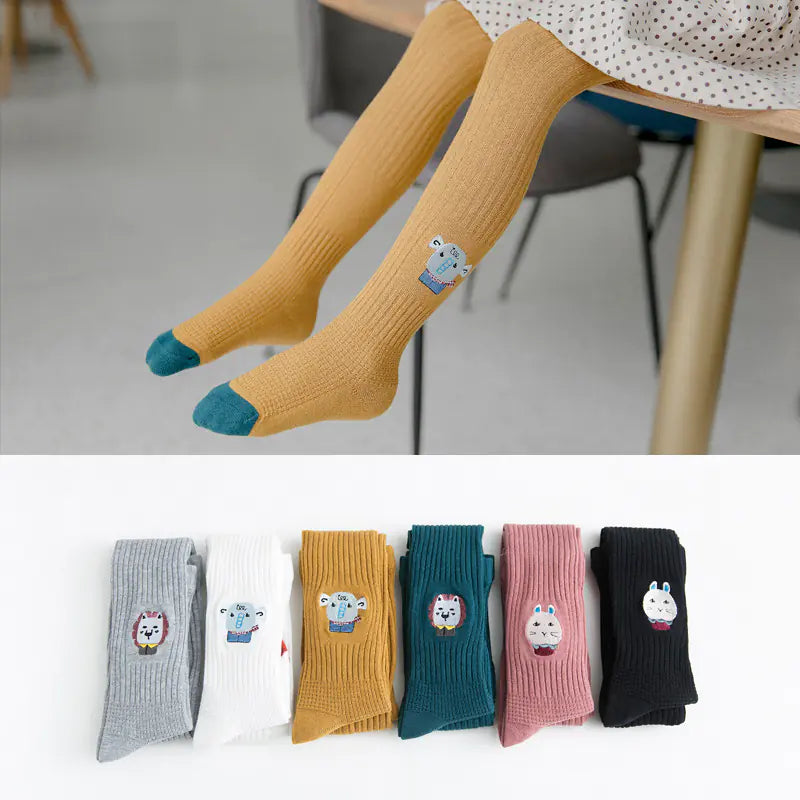 Embroidered Dance Tights for Girls