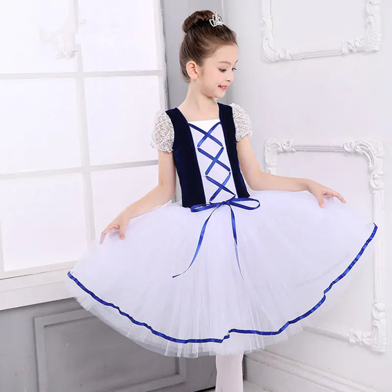 Children's Ballet Dance Dress Little Swan Costume Outfit