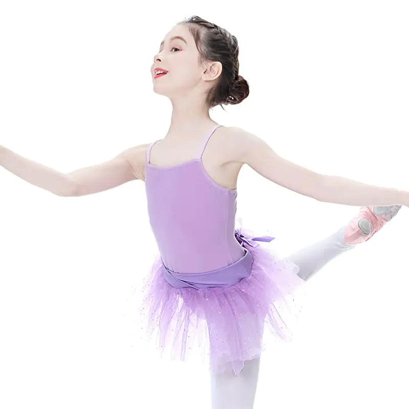 Children's Dance Costumes with Suspenders and Skirts