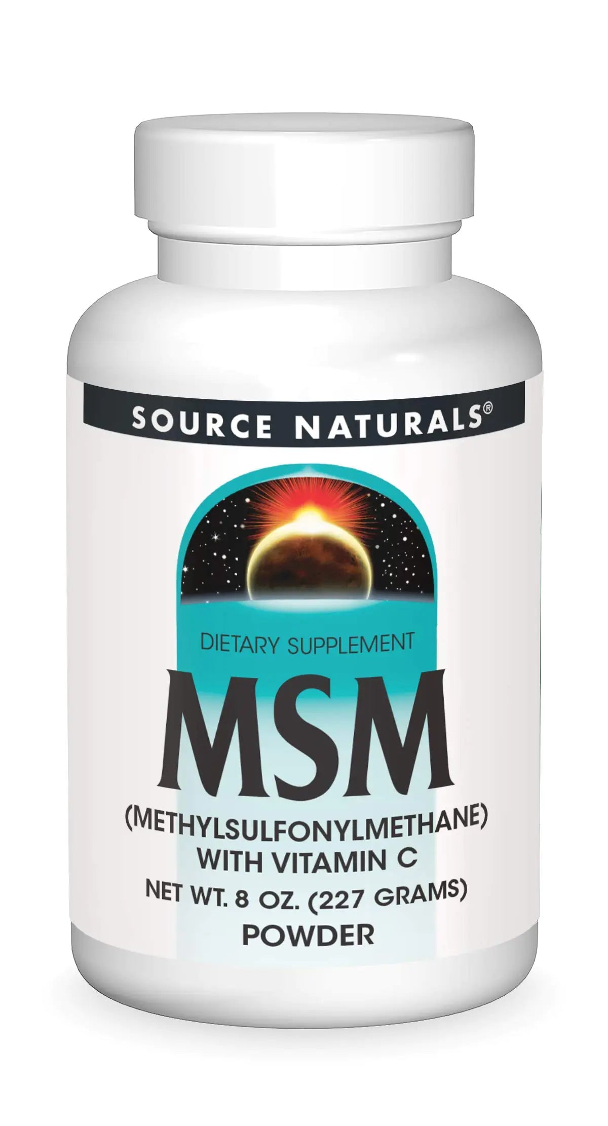 Source Naturals MSM (Methylsulfonylmethane) with Vitamin C - Powder 8 Ounce