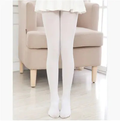 80D Velvet Dance Tights for Kids' Ballet Performance