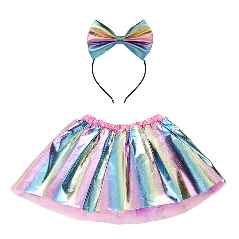 Girls' Lined Short Skirt for Dance Performance