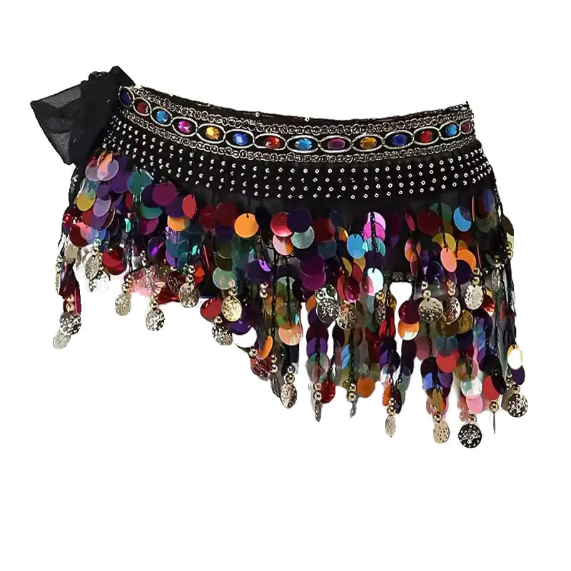Belly Dance Waist Chain for Beginners with Sequins