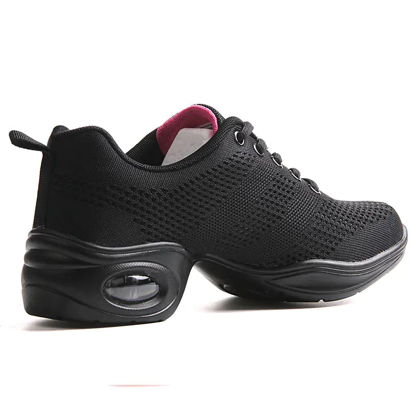 Red Flyknit Jazz Dance Shoes for Adult Women