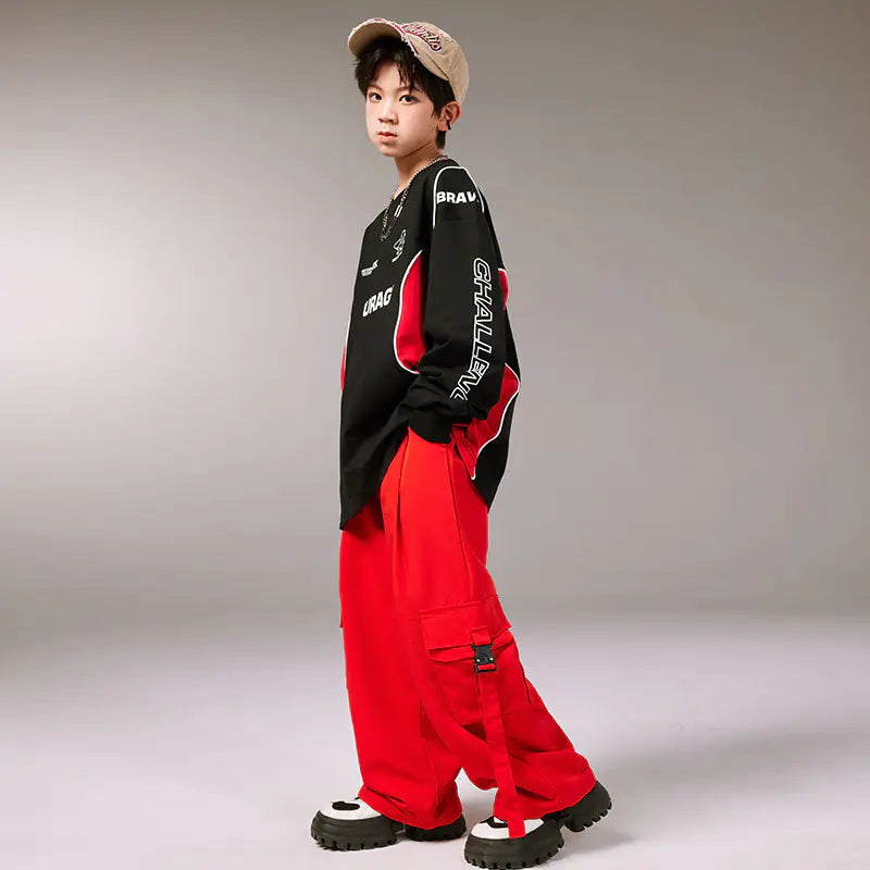Kids Hip-Hop Dance Outfit for Boys and Girls Set