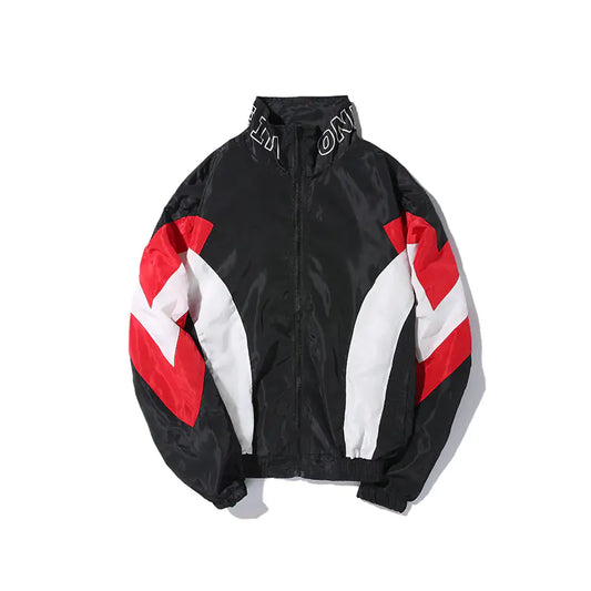 Men's Color Block Hip-Hop Jacket for Street Dance