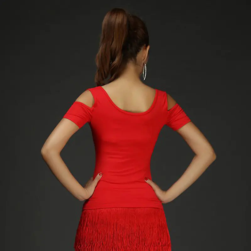New Women's Latin Dance Top for Performances and Practice