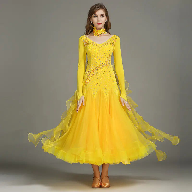 Elin Feir Modern Dance Dress with Rhinestones 7001