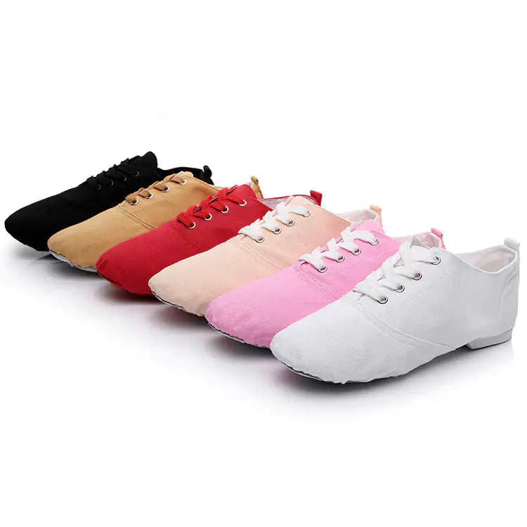 Children's Dance Shoes - Canvas Jazz and Ballet Styles