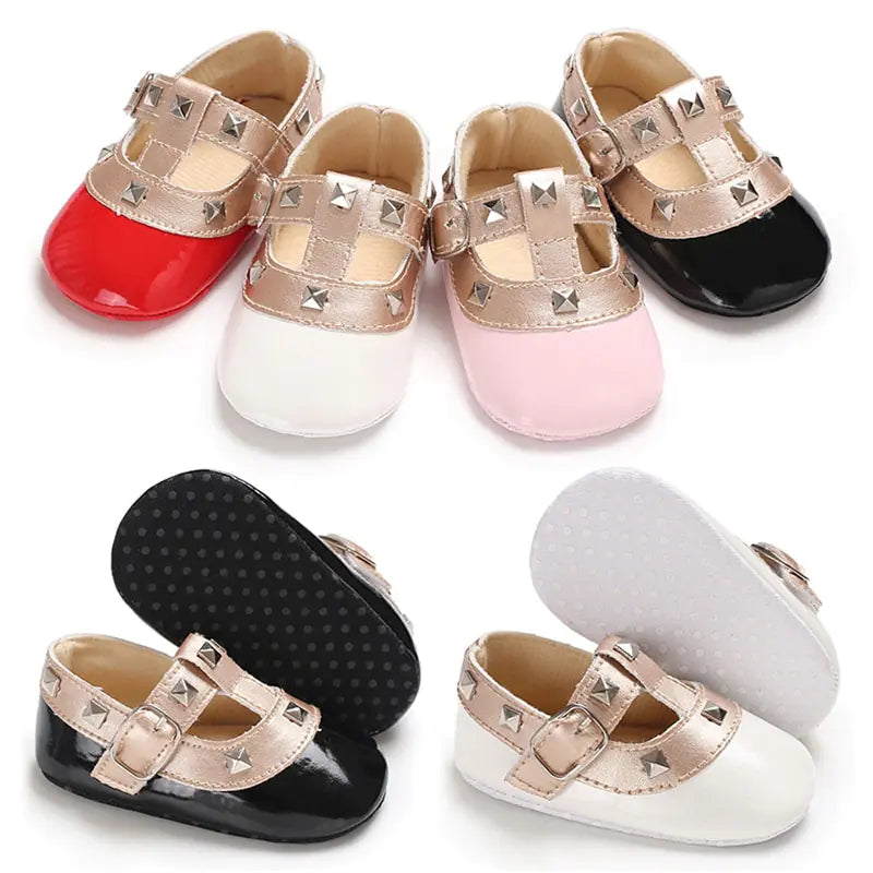 Girls' Princess Dance Flats with Studs