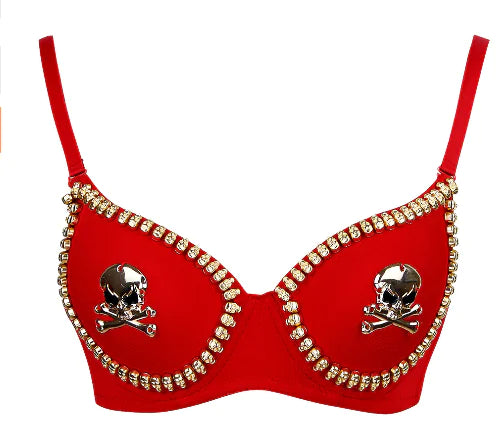 Metal Studded Skull Dance Costume for Nightclubs