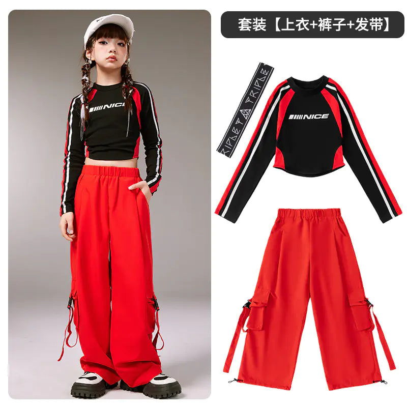 Kids Hip-Hop Dance Outfit for Boys and Girls Set