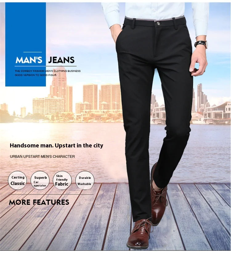 Elastic Suit Pants