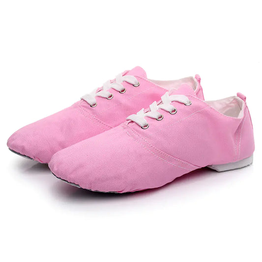Children's Dance Shoes - Canvas Jazz and Ballet Styles