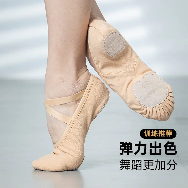 Elastic Cloth Dance Shoes for Girls - Ballet Soft Sole