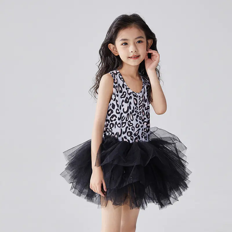 New Gauze Suspender Dress for Children's Dance Performance