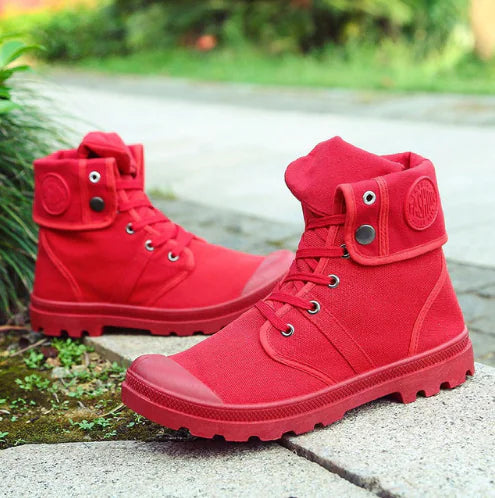 Men's High-Top Canvas Sneakers for Street Dance