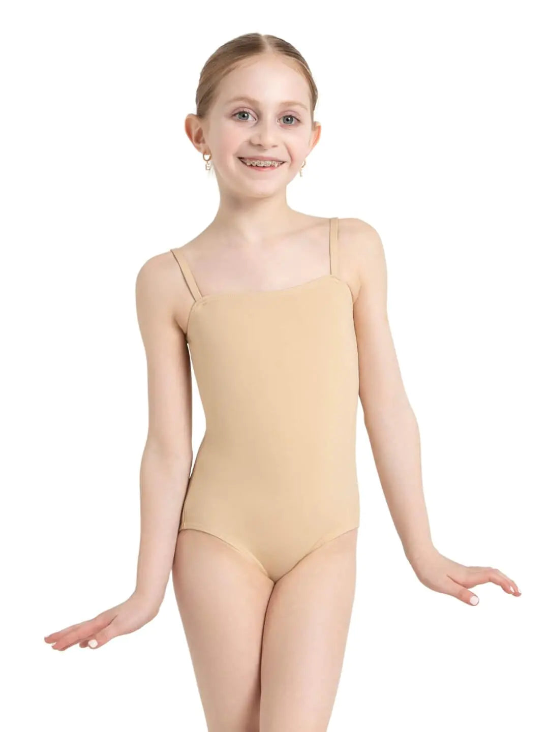 Capezio Camisole Leotard - Girls Nude Large