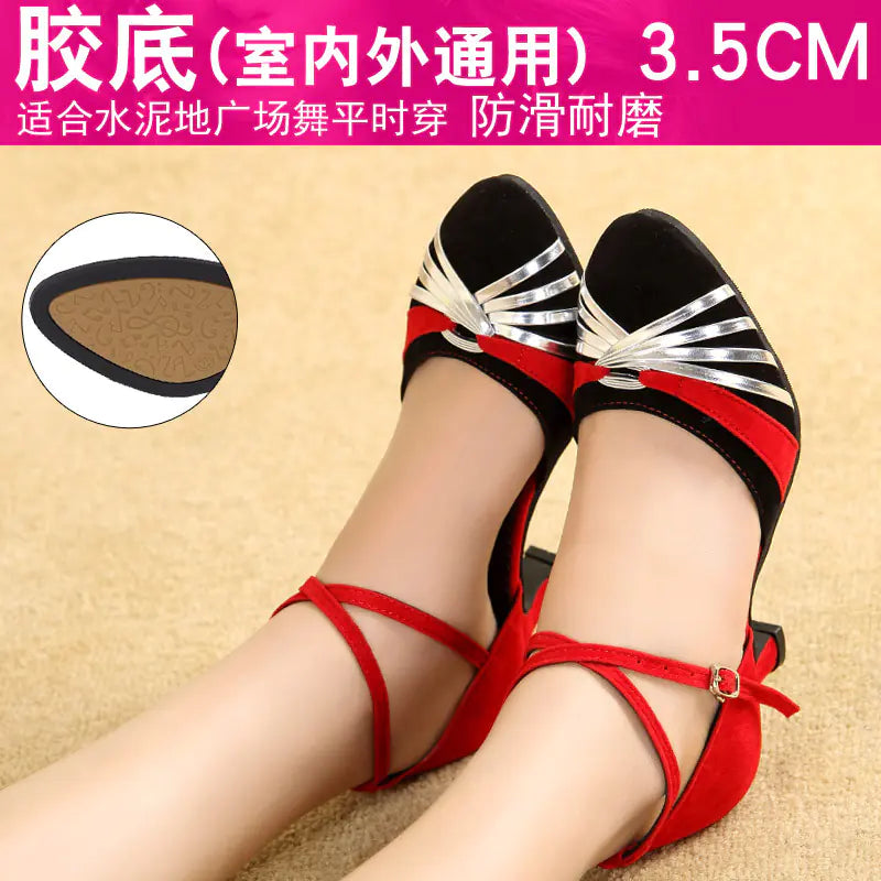 New Latin Dance Shoes for Women - Mid-High Heel Summer