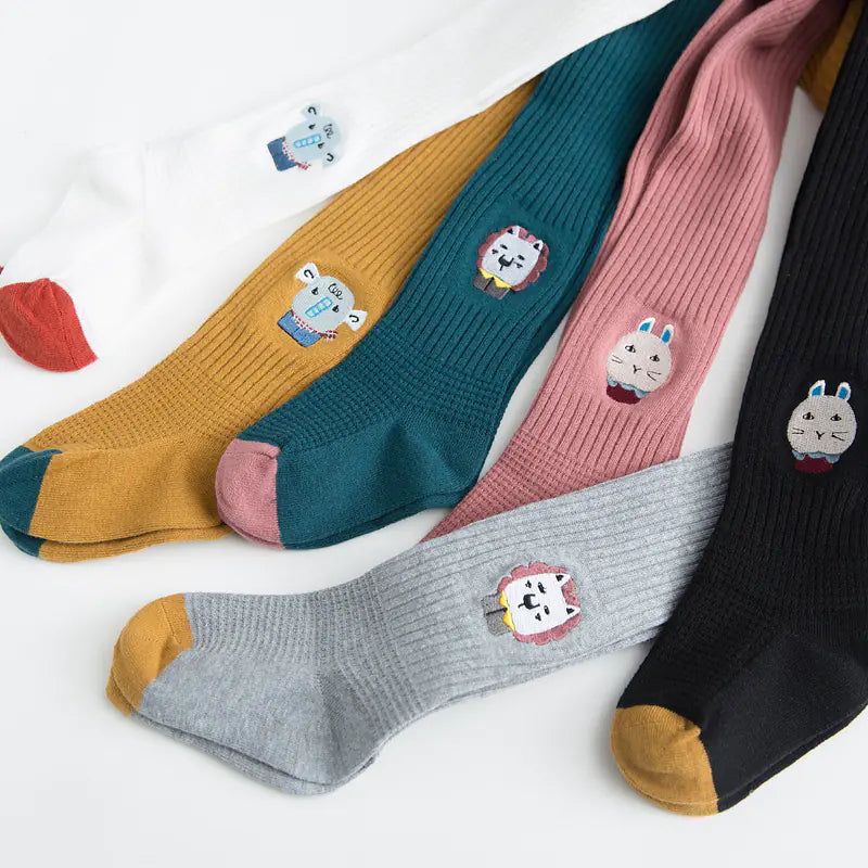 Embroidered Dance Tights for Girls