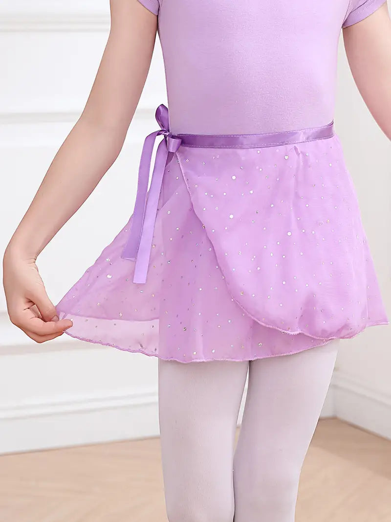 Girls' Summer Ballet Dance Dress with Skirt