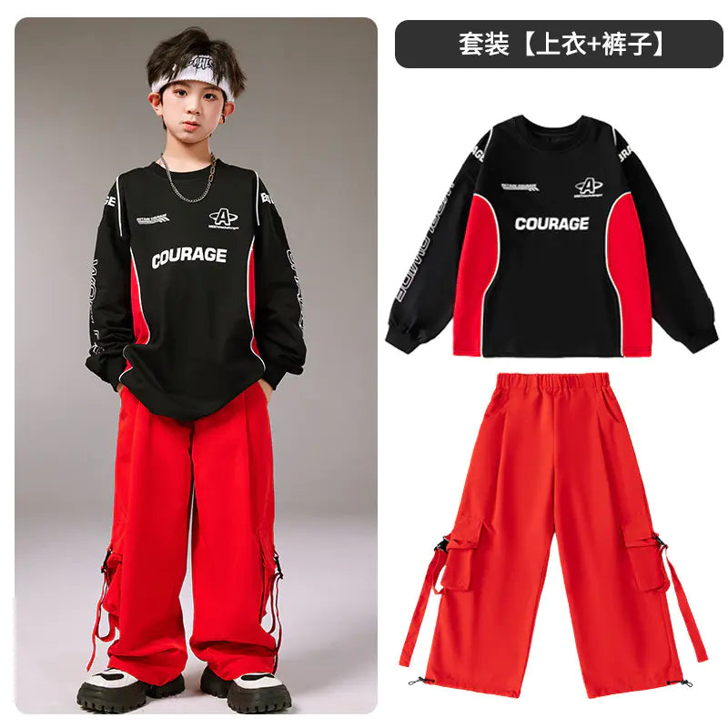 Kids Hip-Hop Dance Outfit for Boys and Girls Set
