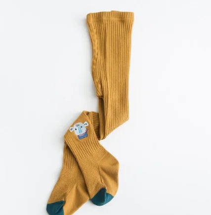 Embroidered Dance Tights for Girls