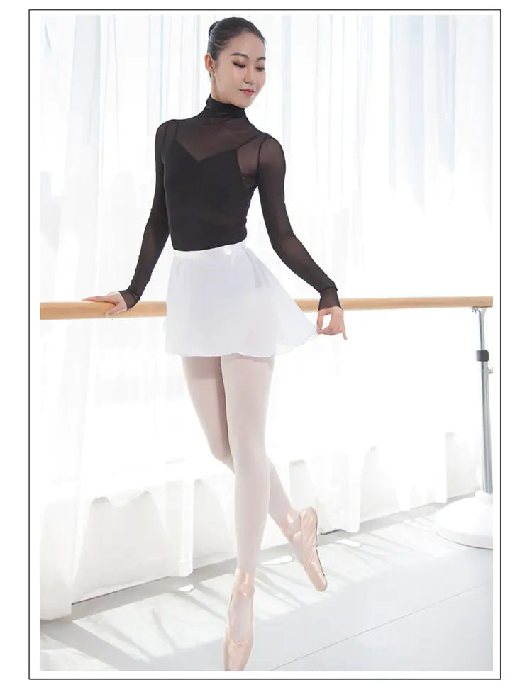 Ballet Practice Clothes with Female Dance Gauze Skirt