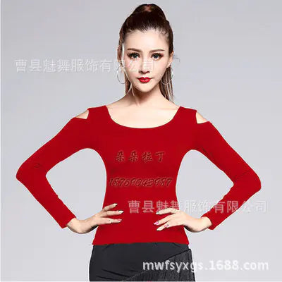 New Women's Latin Dance Top for Performances and Practice