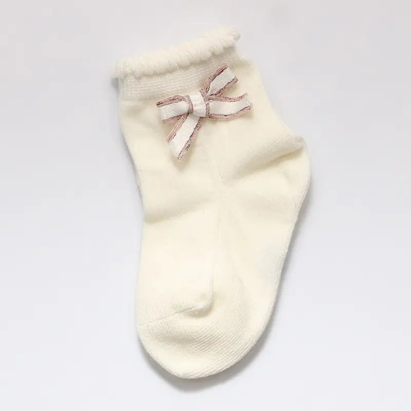 Trendy Children's Fashion Bow Dance Socks