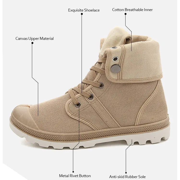 Men's High-Top Canvas Sneakers for Street Dance