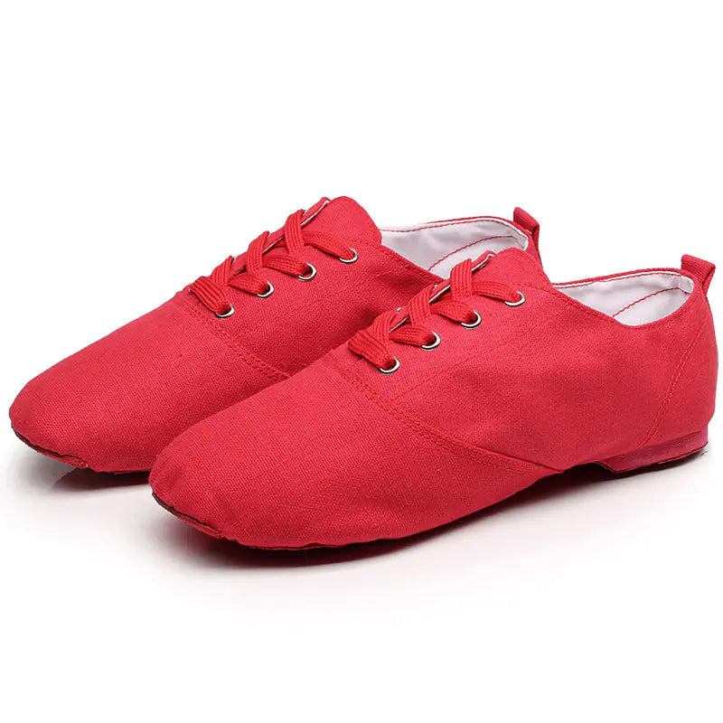 Children's Dance Shoes - Canvas Jazz and Ballet Styles