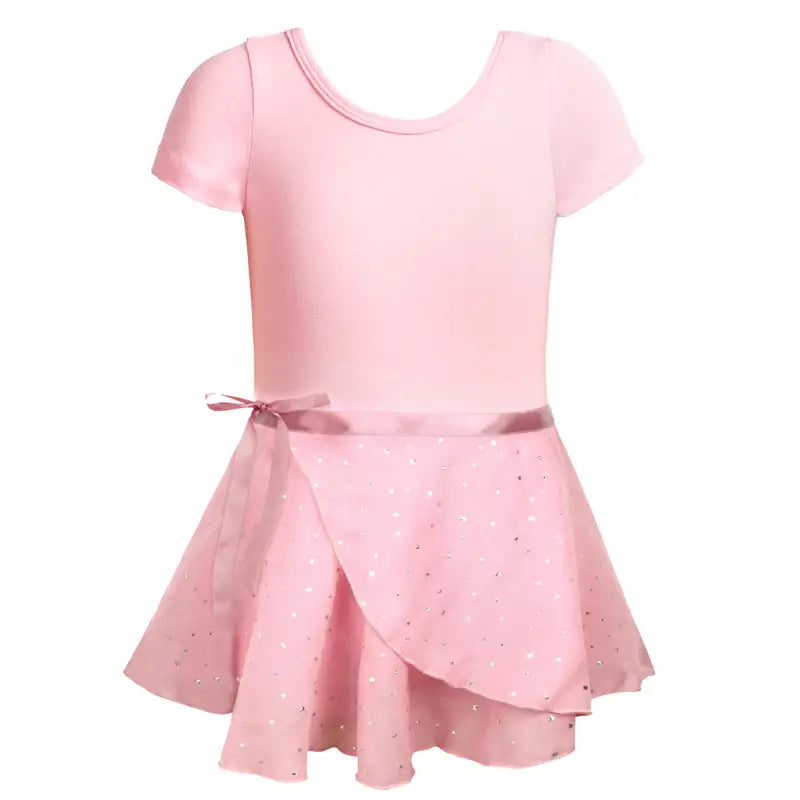 Girls' Summer Ballet Dance Dress with Skirt