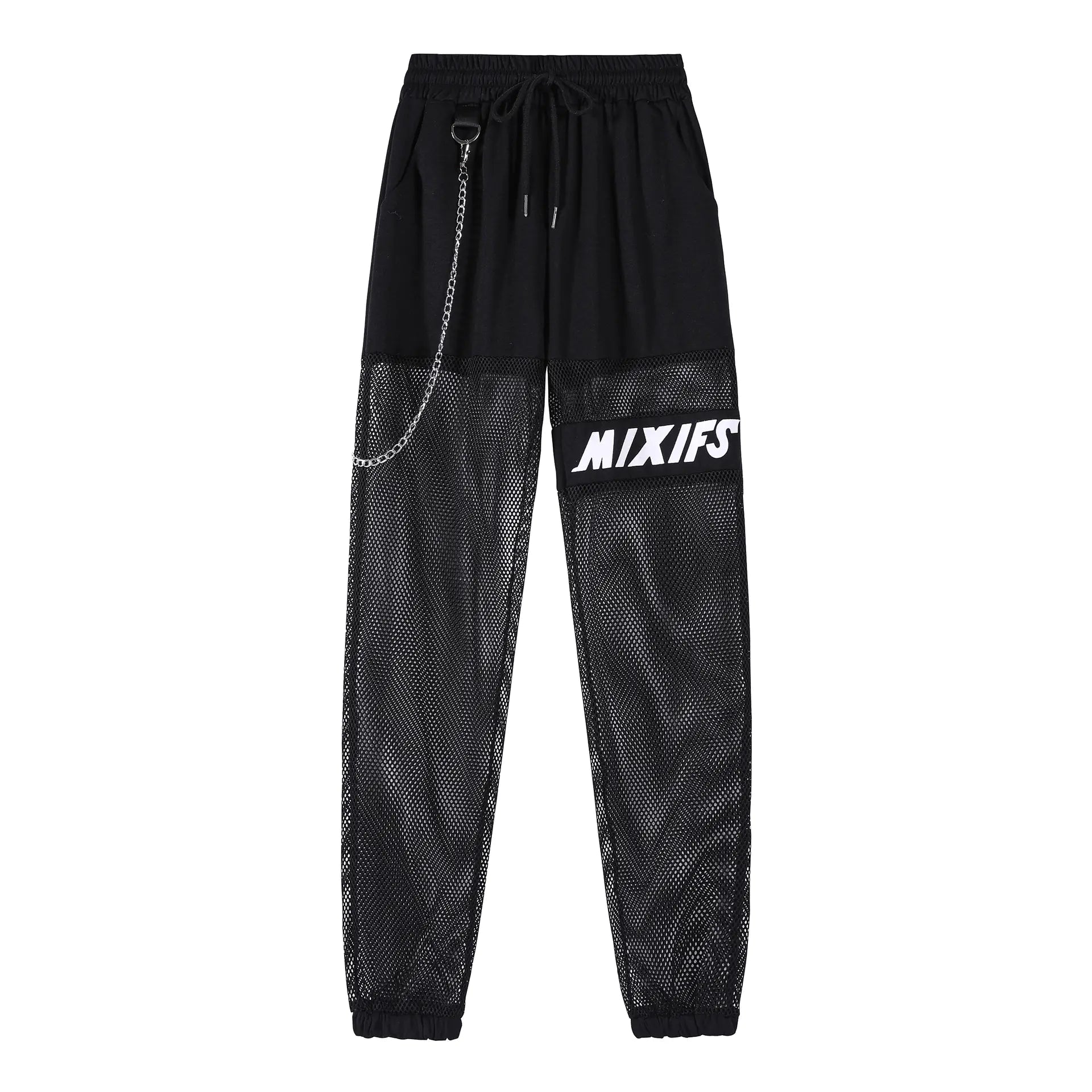 Women’s Jazz Dance Net Pants with Elastic Waist