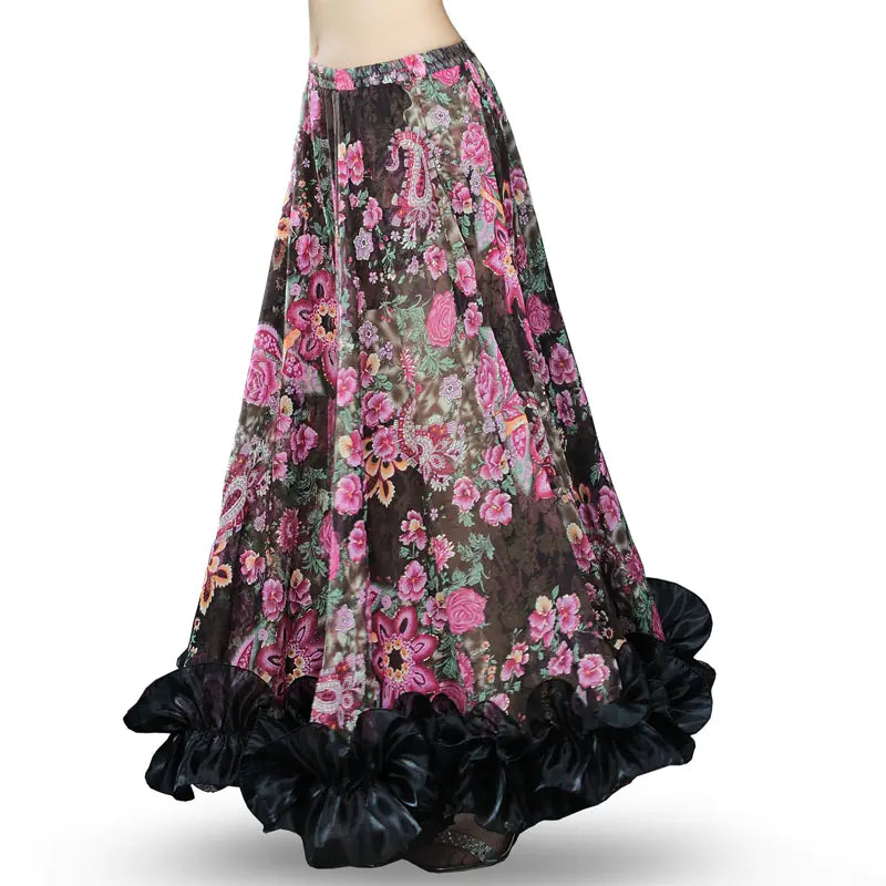 Bohemian 360° Flower Skirt for Belly Dance Fashion