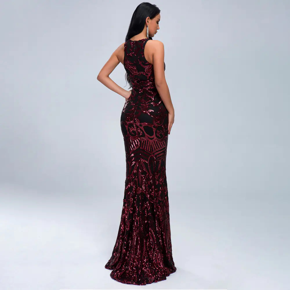 2019 Summer Retro Sequin Party Dress for Women