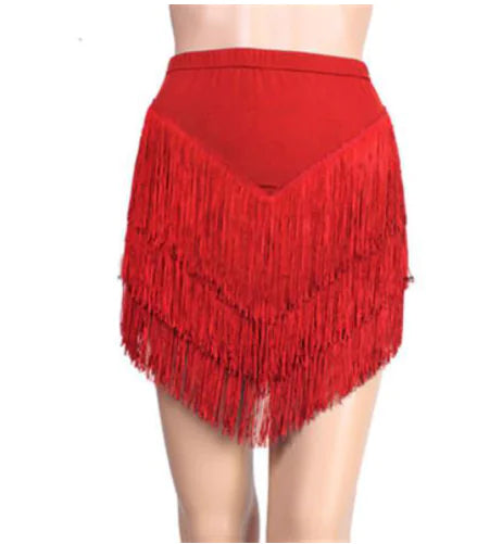 Fringed Short Skirt for Adult Square Dance Outfit