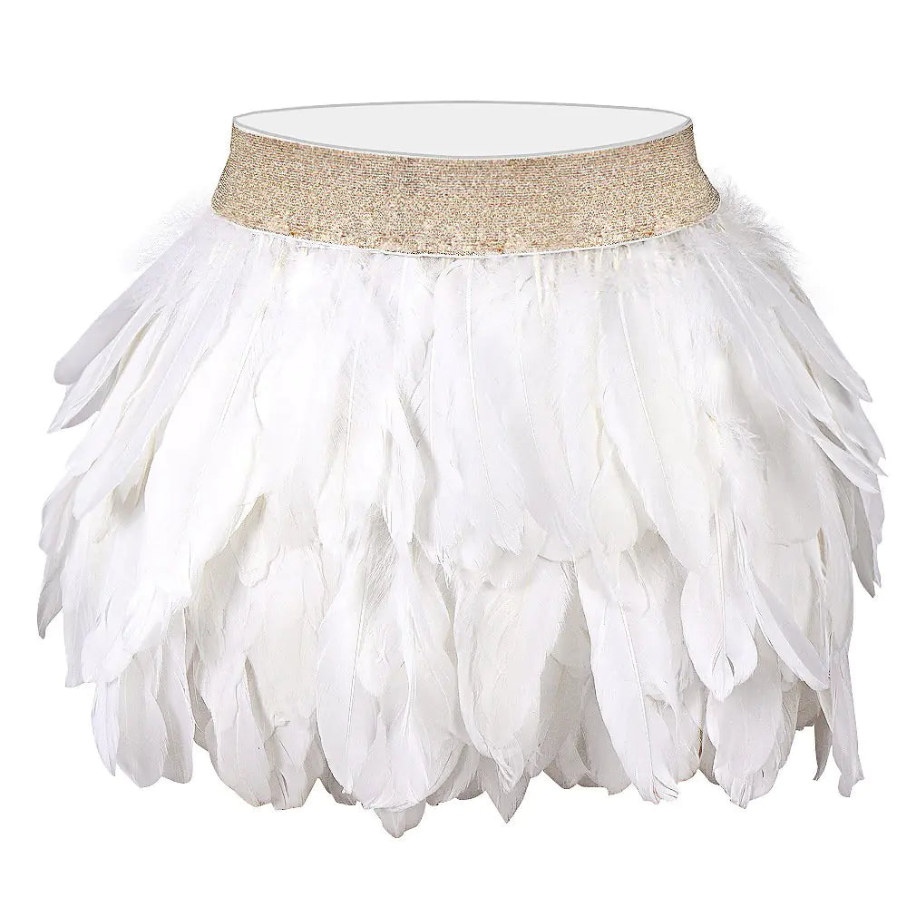 Wild Sexy Feather Skirt for Party and Dance Performance