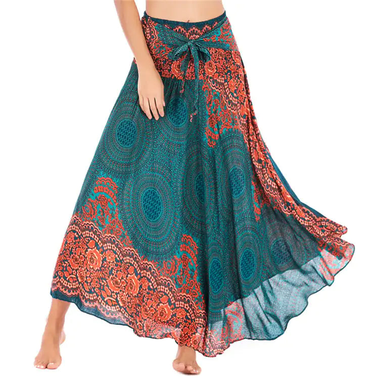 Leisure Beach Vacation Big Skirt Belly Dance Outfit