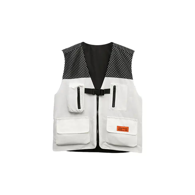 Vintage Hip Hop Dance Outfit: Shirt, Cargo Pants & Vest