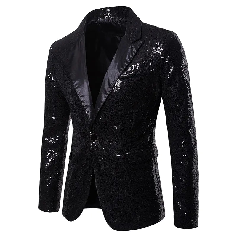 Korean Sequin Suit for Men - Evening Tailcoat Jacket