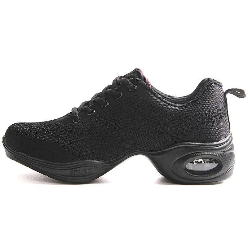 Red Flyknit Jazz Dance Shoes for Adult Women