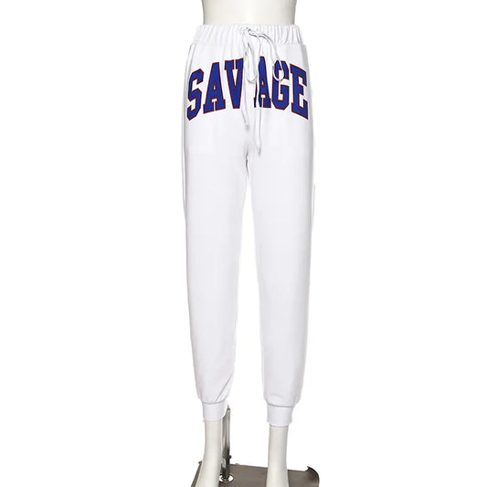Spring 2020 Women's Casual Pants with Letter Print